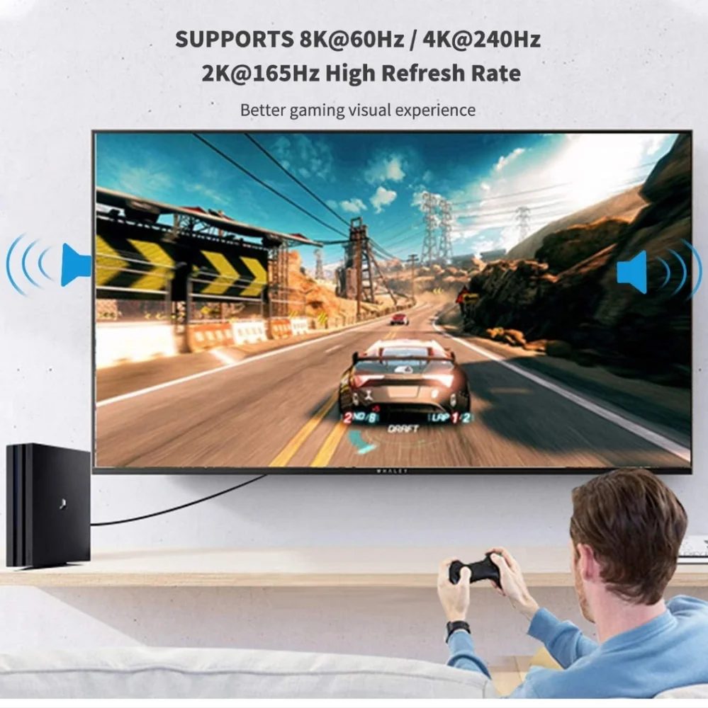 8K DisplayPort Cable 16.6 ft